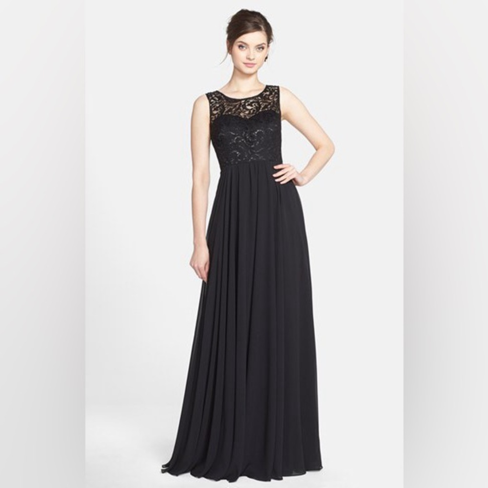 Anthropologie BHLDN Gwenyth Wedding, Bridal, Formal Gown, by Jenny Yoo Black Sz0